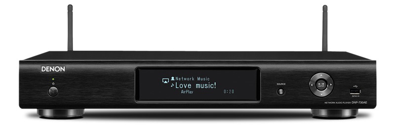 denon dnp730 streaming internetradio airplay bluethooth